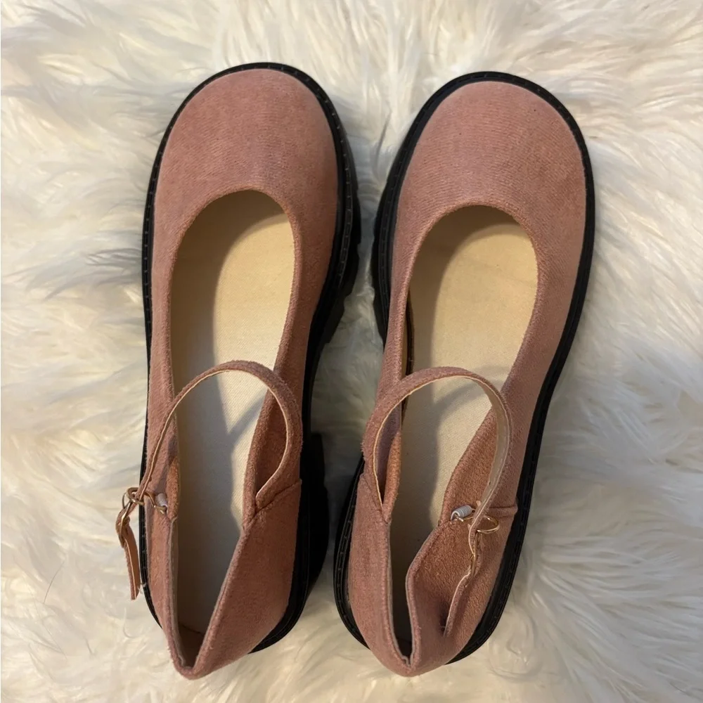 NWT Pink Platform Mary Jane Shoes Size 37